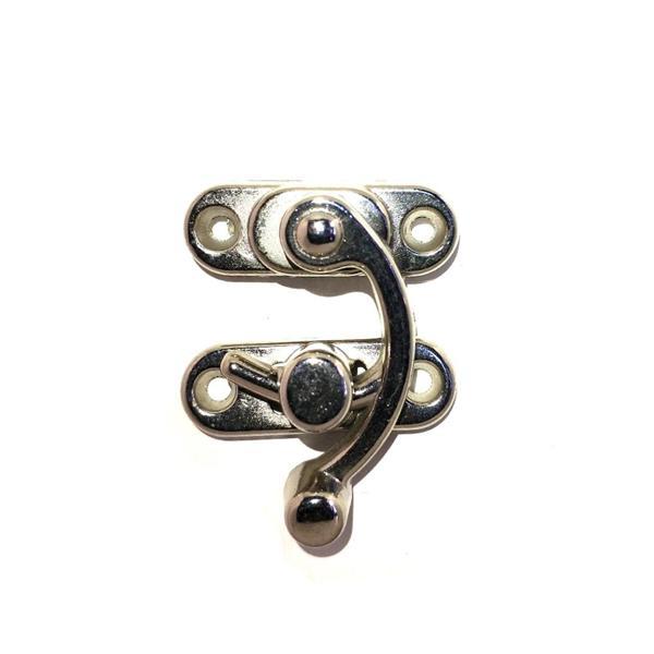 Yay Gözü, Ahşap Kutu Klipsi - Küçük 28x33 mm, Nikel, 100 Adet - Image 1