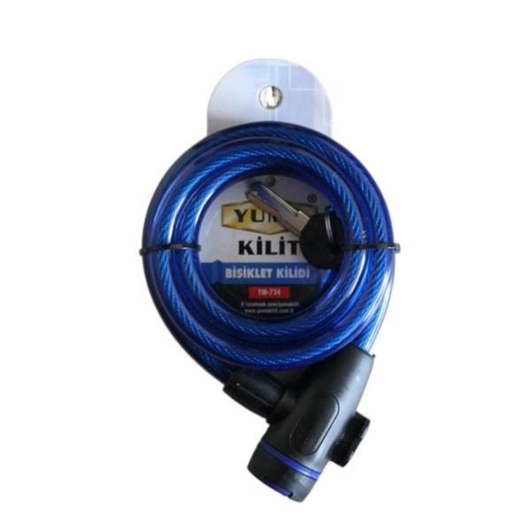 Yuma YM- 734 150cm  Mavi Bisiklet Kilidi - Image 1