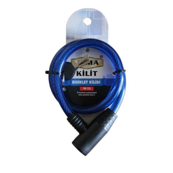 Yuma YM-733 Mavi 65 cm Bisiklet Kilidi - Image 1