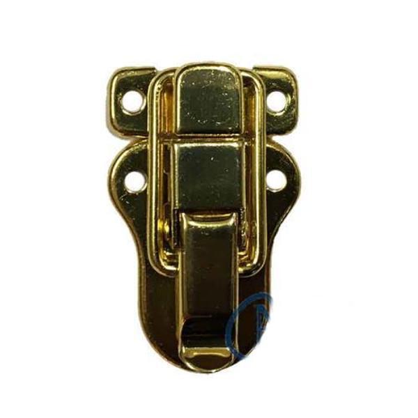 Sandık, Kutu Klipsi, Ön Kilidi - 48x30mm, Altın, 1 Adet - Image 1