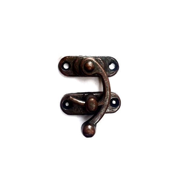 Yay Gözü, Ahşap Kutu Klipsi - Küçük 28x33 mm, Antik, 1 Adet - Image 1