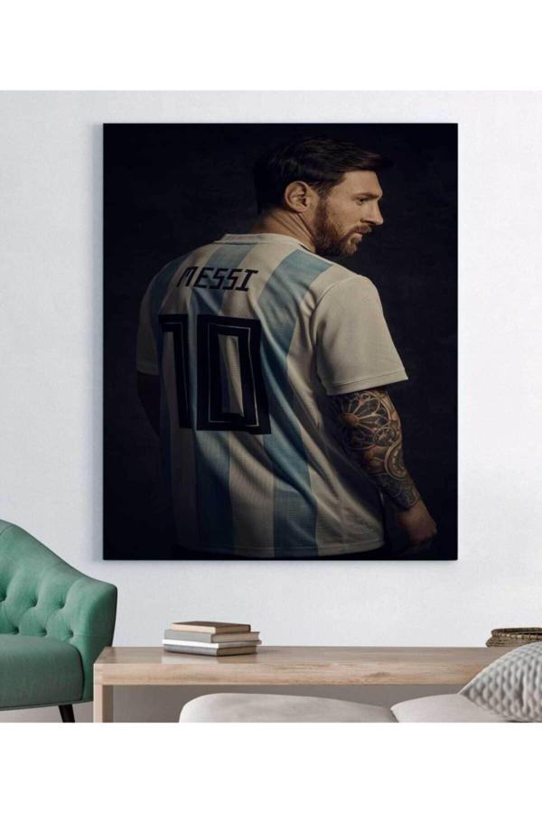 Futbol Yıldızı Lionel Messi Kanvas Tablo - Image 1