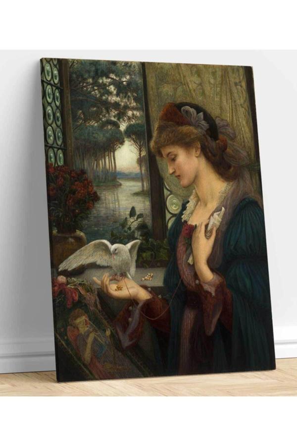 Marie Spartali Stillman- Aşk Messenger Kanvas Tablo - Image 1