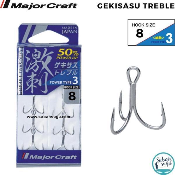 Major Craft GHT-3TN Üçlü İğne Silver #8 (6 Adet) - Image 1