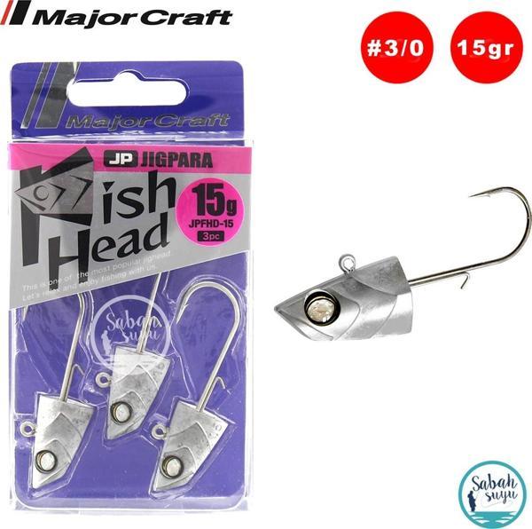 Major Craft Jigpara Fish Head JPFHD-15gr #3/0 (3 Adet) - Image 1
