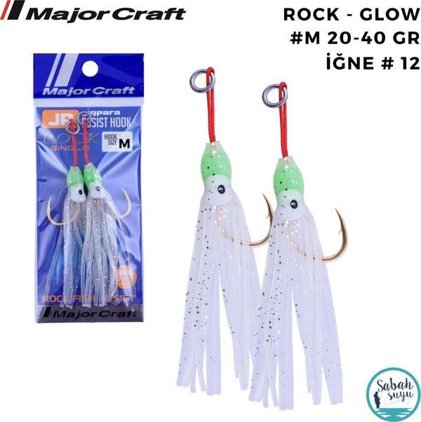 Major Craft Jigpara Tekli Asist İğne Rock #M 20-40gr Glow (2 Adet) - Image 1