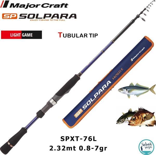 Major Craft Solpara SPXT-76L 2.32mt 0.8-7gr Teleskopik LRF Kamış - Image 1