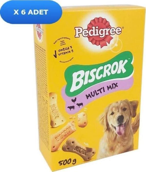 Biscrok Multi Mix Köpek Ödül Bisküvisi 500 gr 6 Adet - Image 1