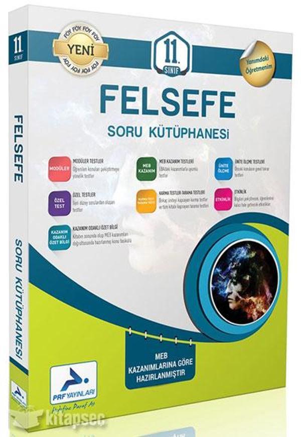 Paraf Yayınları 11. Sınıf Felsefe Soru Kütüphanesi (20) - PRF Paraf Yayınları - Image 1