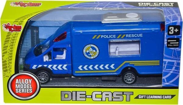 Vardem Oyuncak XFD889-289 Kutulu Çek Bırak Die-Cast Kurtarma Aracı- POLİS ARABASI - Image 1