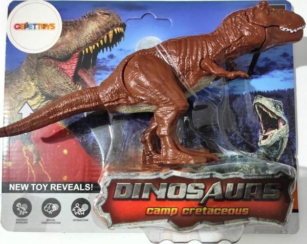 Gepettoys WS5305 Ağzı ve Eklem Yerleri Hareket Ettirilebilir T-Rex Dinazor Figürü Kahverengi - Image 1