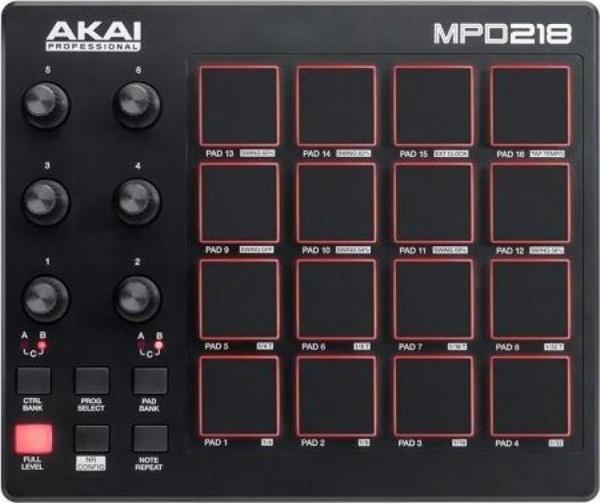 AKAI MPD218 USB Drum Pad Kontrol Cihazı - Image 1