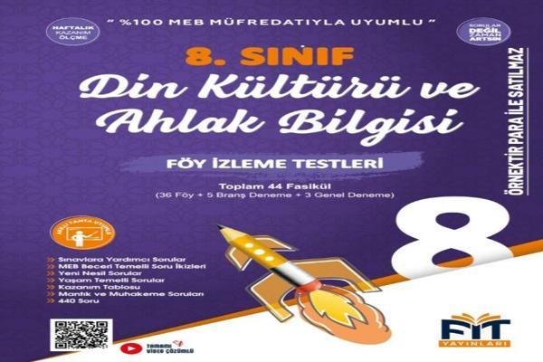 Fit Yayınları 8. SINIF DİN KÜLTÜRÜ VE AHLAK BİLGİSİ FÖY İZLEME TESTLERİ - Fit Yayınları - Image 1