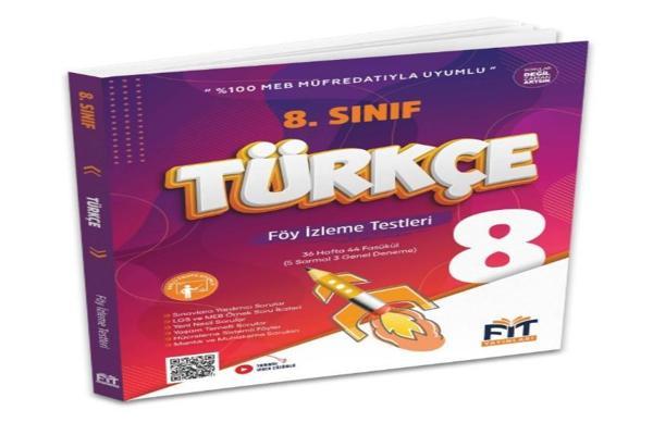 Fit Yayınları 8. SINIF TÜRKÇE FÖY İZLEME TESTLERİ - Fit Yayınları - Image 1