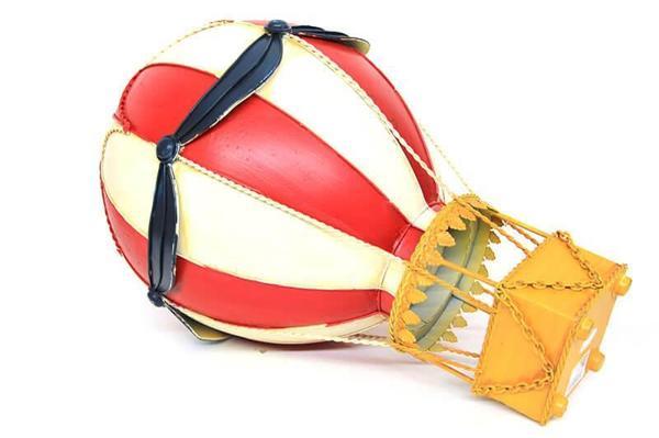 Dekoratif Metal Sıcak Hava Balonu Vintage Biblo Ev Ofis Hediyelik - Image 1
