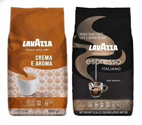  Espresso Italiano Classıco Kavrulmuş Çekirdek Kahve 1 kg + Lavazza Crema E Aroma Çekirdek Kahve 1 kg - Image 1
