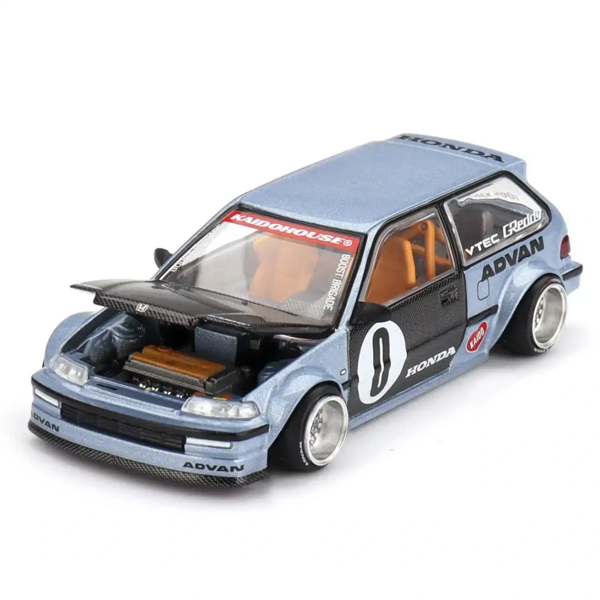 Nessiworld 1/64 KaidoHouse Honda Civic (EF) Kaido Roulette V1 - Image 1