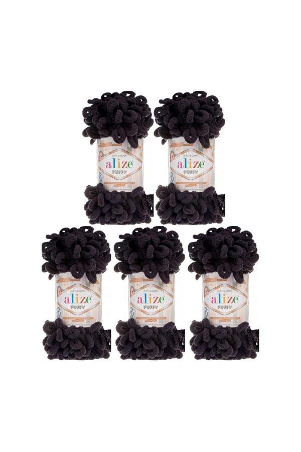 Kurtal Puffy 5'Li Paket - 1060 Siyah - Image 1