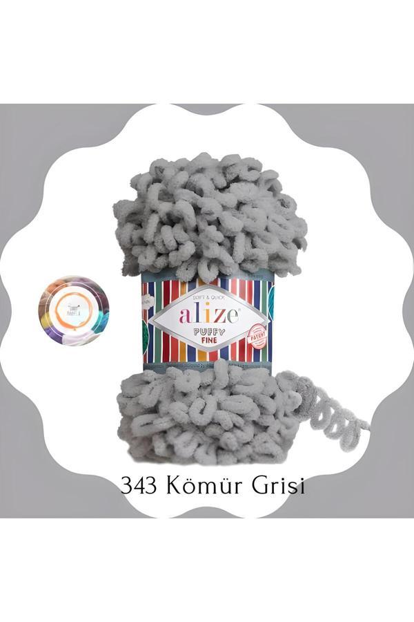 Kurtal Puffy Fine El Örgü Ipliği Küçük Ilmek (Tekli) - 100 Gr. 14.5Mt. Parmak Ipi, Battaniye Ipi - Image 1