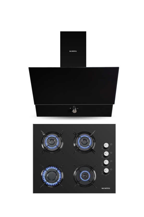 KUMTEL Siyah 2 li Set (Ocak - Davlumbaz) - Image 1