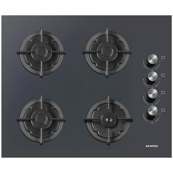 Kumtel Plus Antrasit Cam Ankastre Ocak KO-40 TAHDF - Image 1