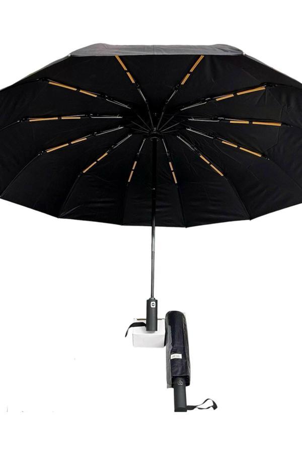 Kurtal Siyah Saplı Full Otomatik 12 Telli Şemsiye - Image 1