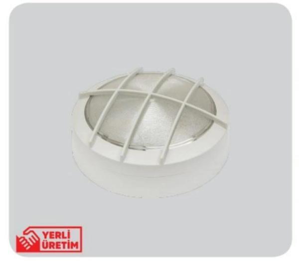 LUSTER 18W S.Ü. CASA KAFESLİ LED ARMATÜR BEYAZ KASA 6500K - Image 1