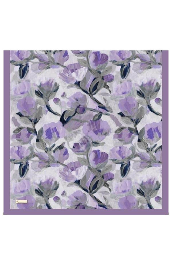 Derinaa Store Floral Brush Şal-Lila - Image 1