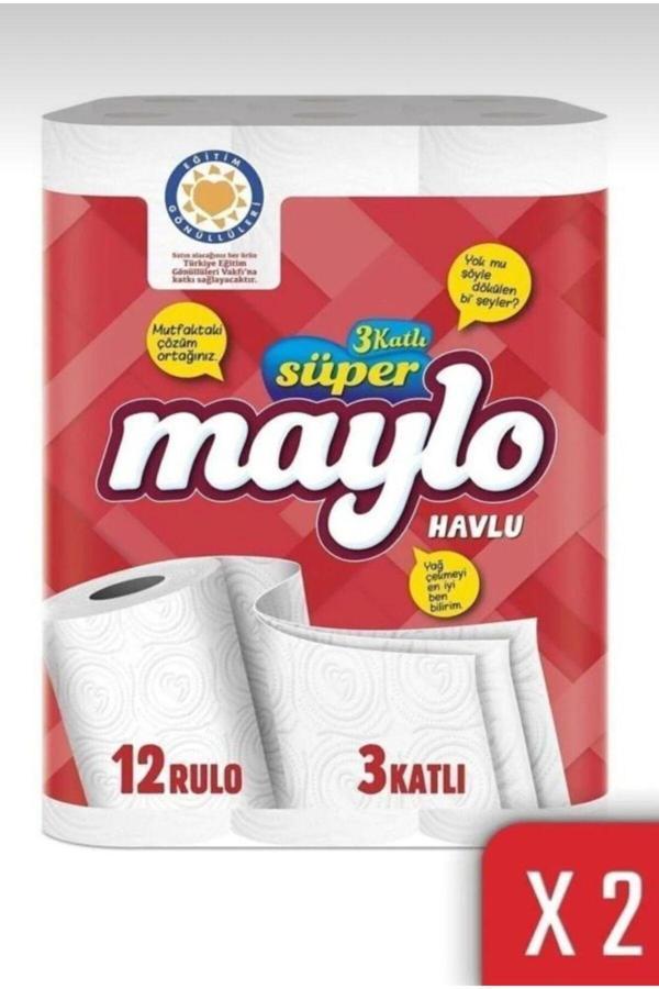Maylo Süper Kağıt Havlu (12'Li)X2 - Image 1
