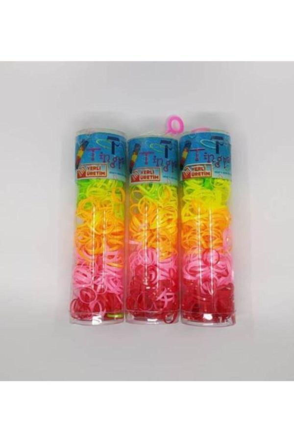 Htg Renkli Ince Lastik Toka 3 Paket Tn135 - Image 1