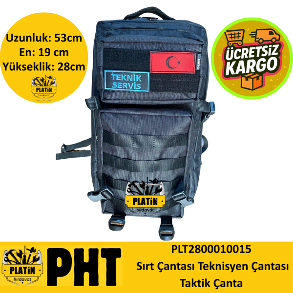 PHT Sırt Çantası Teknisyen Çantası Taktik Çanta plt2800010015 - Image 1