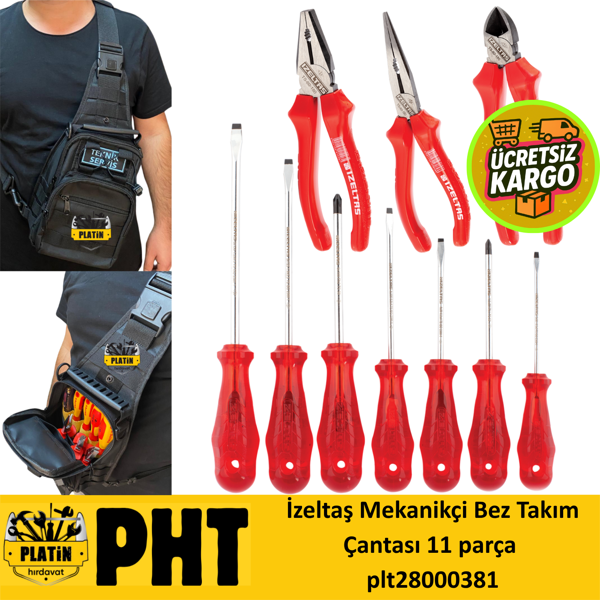İzeltaş Mekanikçi Bez Takım Çantası 11 parça plt28000381 - Image 1