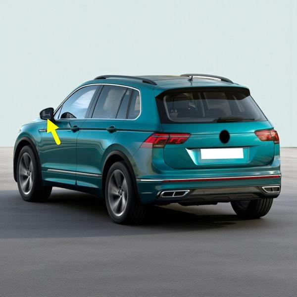 VW Tiguan 2021-2023 Sol Dış Dikiz Ayna Camı Isıtmalı 5NA857521 - Image 1