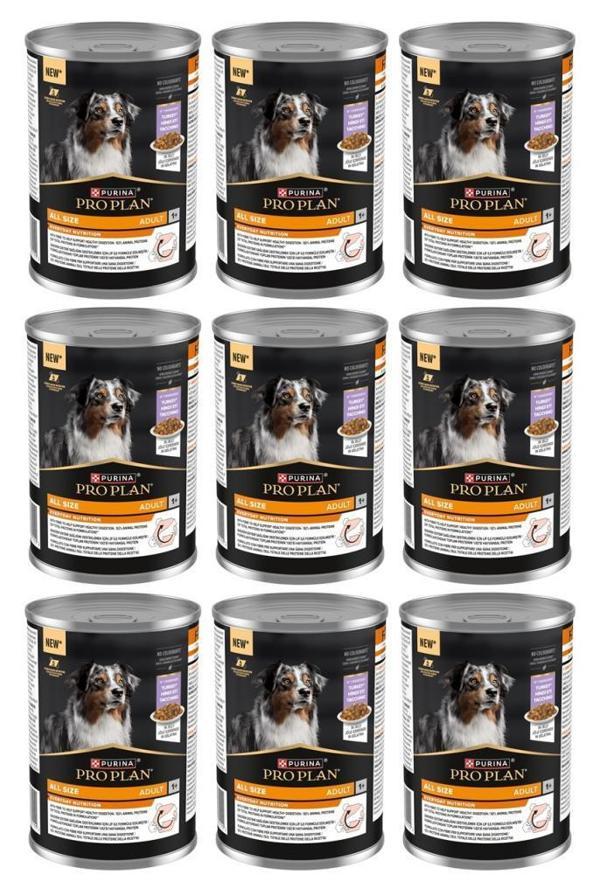 Pro Plan Hindi Etli Yetişkin Köpek Konservesi 400 Gr*9 Adet - Image 1