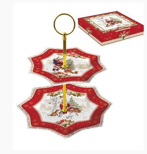 2 Katlı Porselen Sunumluk 16 cm / 20 cm - Image 1