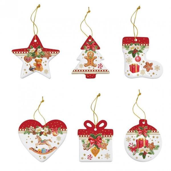 6'lı Porselen Süs Seti - Image 1