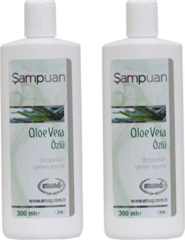 Ersağ Aloe Vera Özlü Şampuan 300 Ml. X 2 Adet - Image 1