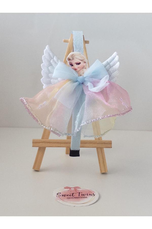 Sweet Twins Accessories Trend Mavi Kostüm Elsa Kız Çocuk Taç - Image 1