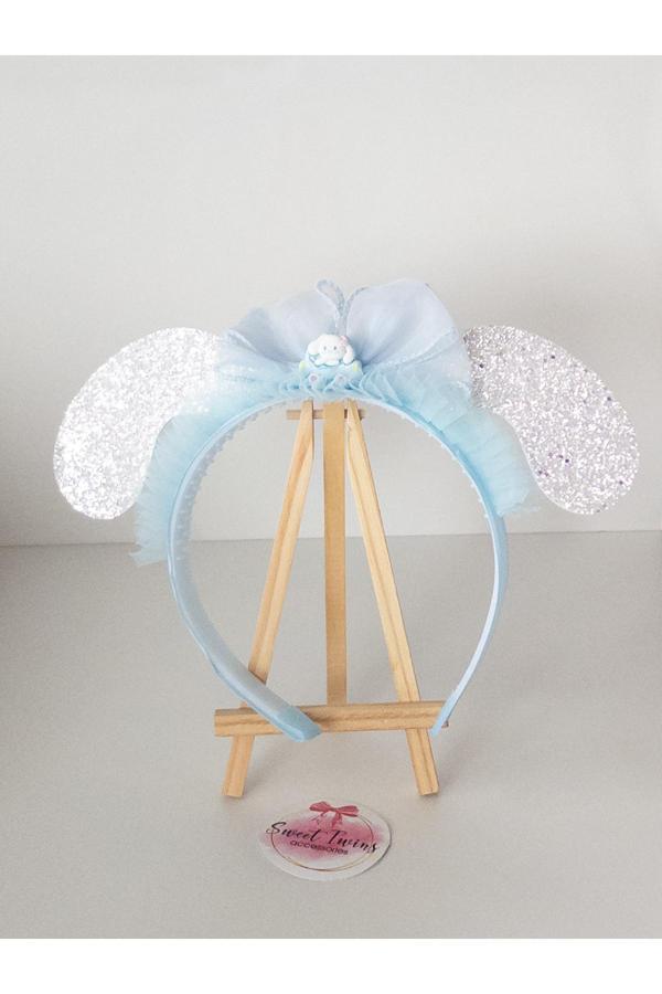 Sweet Twins Accessories Trend Kuromi Çocuk Taç Melody Mavi Tüllü Fiyonklu Çocuk Taç - Image 1