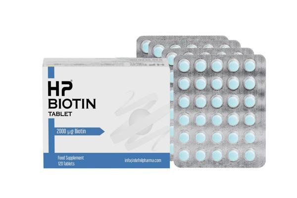 HP Biotin 2 Mg 120 Tablet - Image 1
