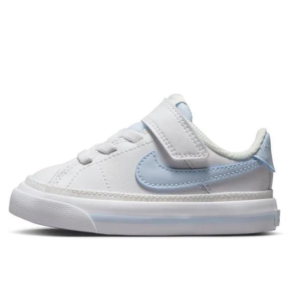 Nike Court Legacy TDV Leather Kids Sneaker Hakiki Deri Günlük Çocuk Spor Ayakkabı Beyaz - Image 1