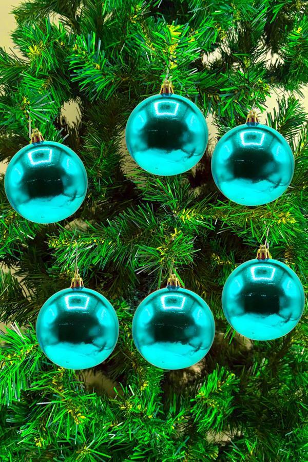 Waldern Cici Top Yılbaşı Çam Ağacı Süsü 8 Cm 6'Lı - Image 1