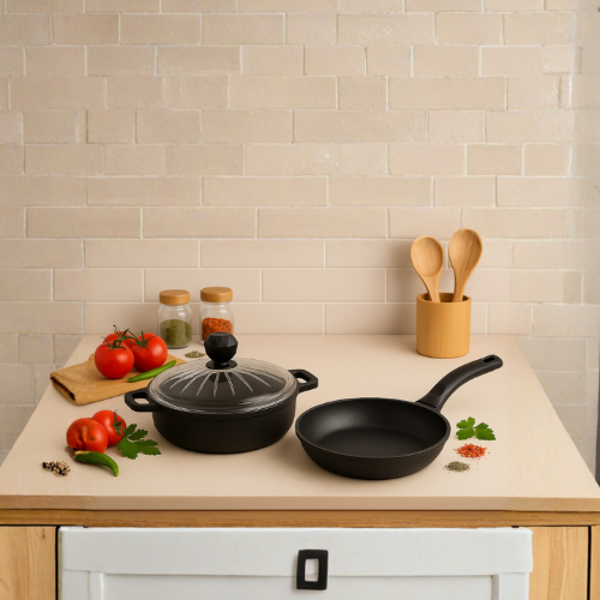 Elmas Basık Tencere - Kristal Tava 26 Cm - Image 1