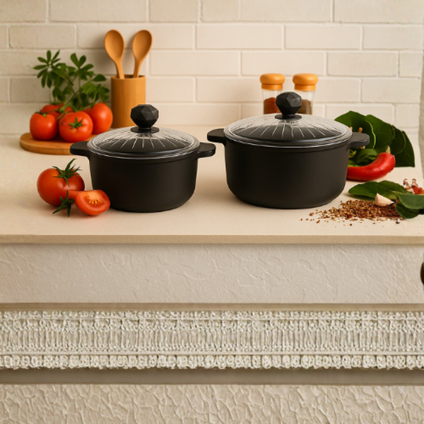 Kristal İkili Derin Tencere 20 - 24 Cm - Image 1