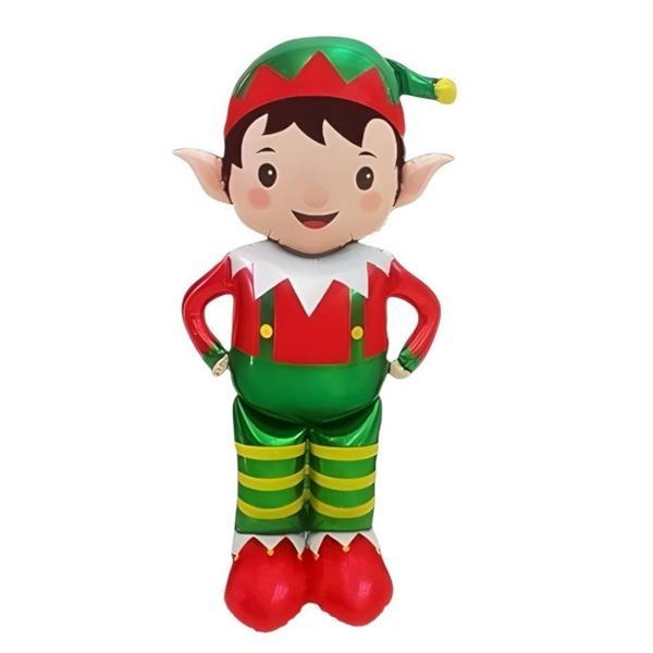 Yılbaşı Partisi Ayaklı Elf Çocuk Folyo Balon - Image 1