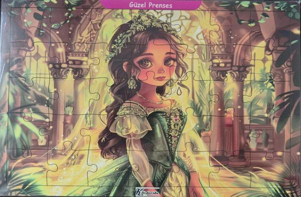 Ahşap Puzzle 24x30 cm 35 Parça Güzel Prenses - Image 1