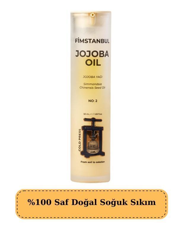 Fimstanbul Jojoba Yağı %100 Saf Doğal Soğuk Sıkım 50 ml – No:2 Jojoba Oil Sebum Dengeleyici - Image 1