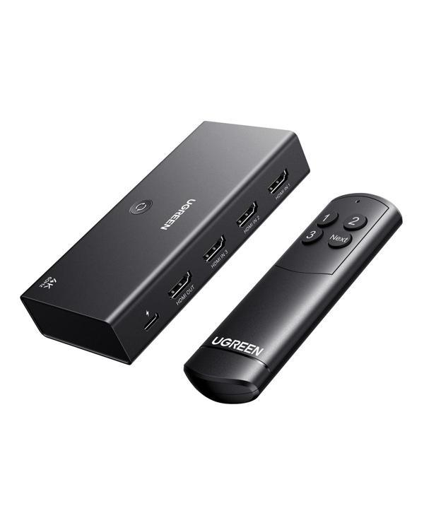 UGREEN 3-in-1 4K@60Hz HDMI Uzaktan Kumandalı Switch, 55857 - Image 1