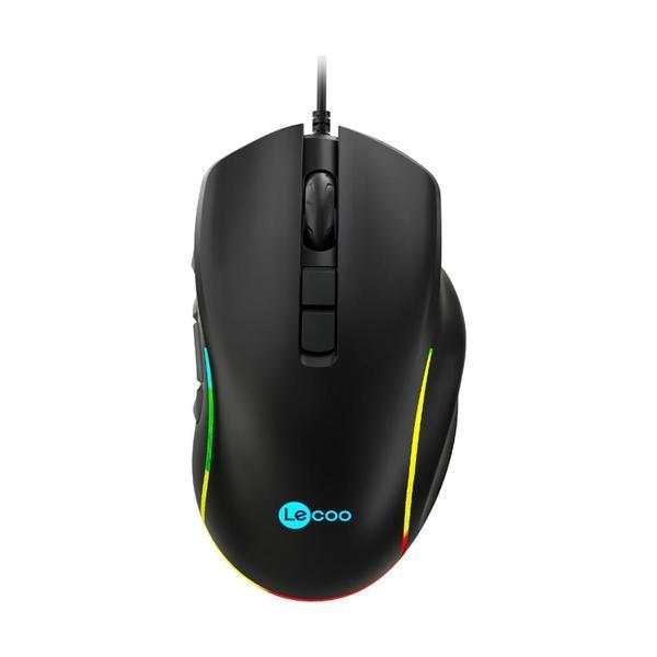 Lecoo MS140 Kablolu 6400DPI 10 Makro Tuşlu RGB LED Gaming Optik Mouse - Image 1