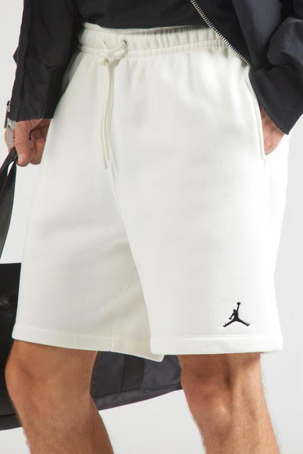 Nike Jordan Brooklyn Fleece Men's Shorts Erkek Pamuklu Şort Beyaz - Image 1
